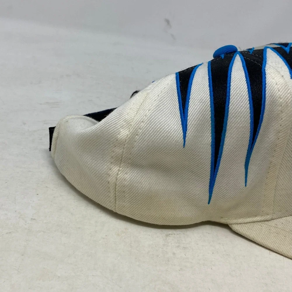 Carolina Panthers Starter Shockwave Vintage NFL Hat Black White Snapback Cap 90s